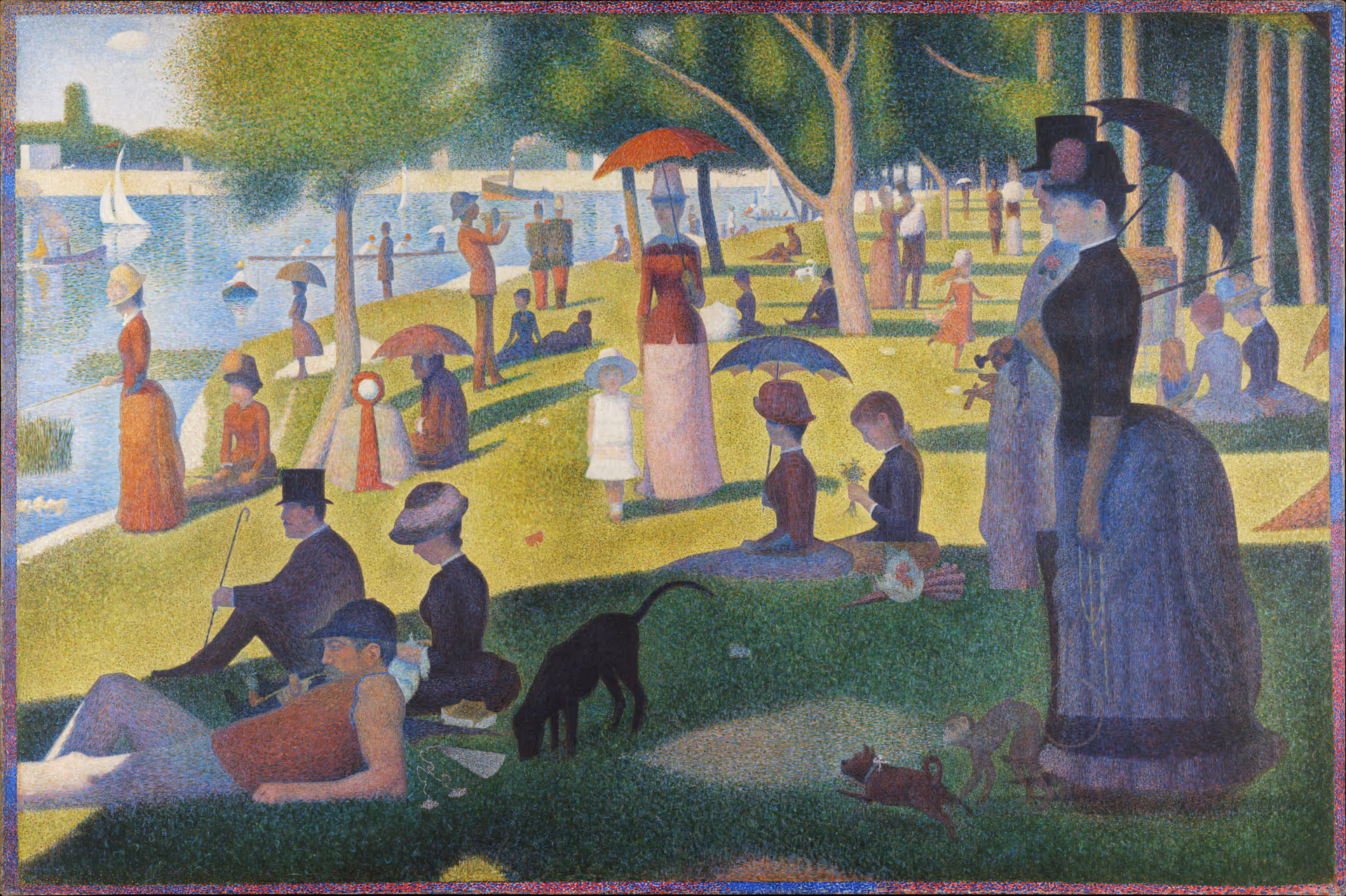 A Sunday Afternoon on the Island of La Grande Jatte by seurat