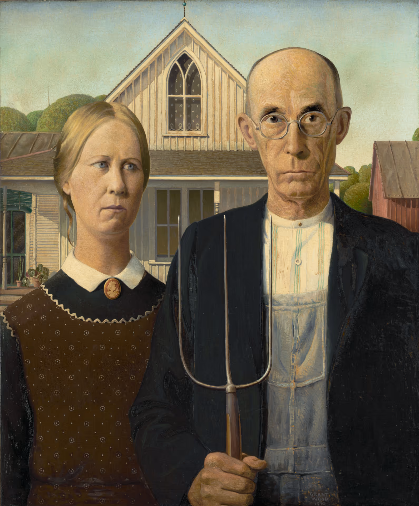 american gothic by grant wood
