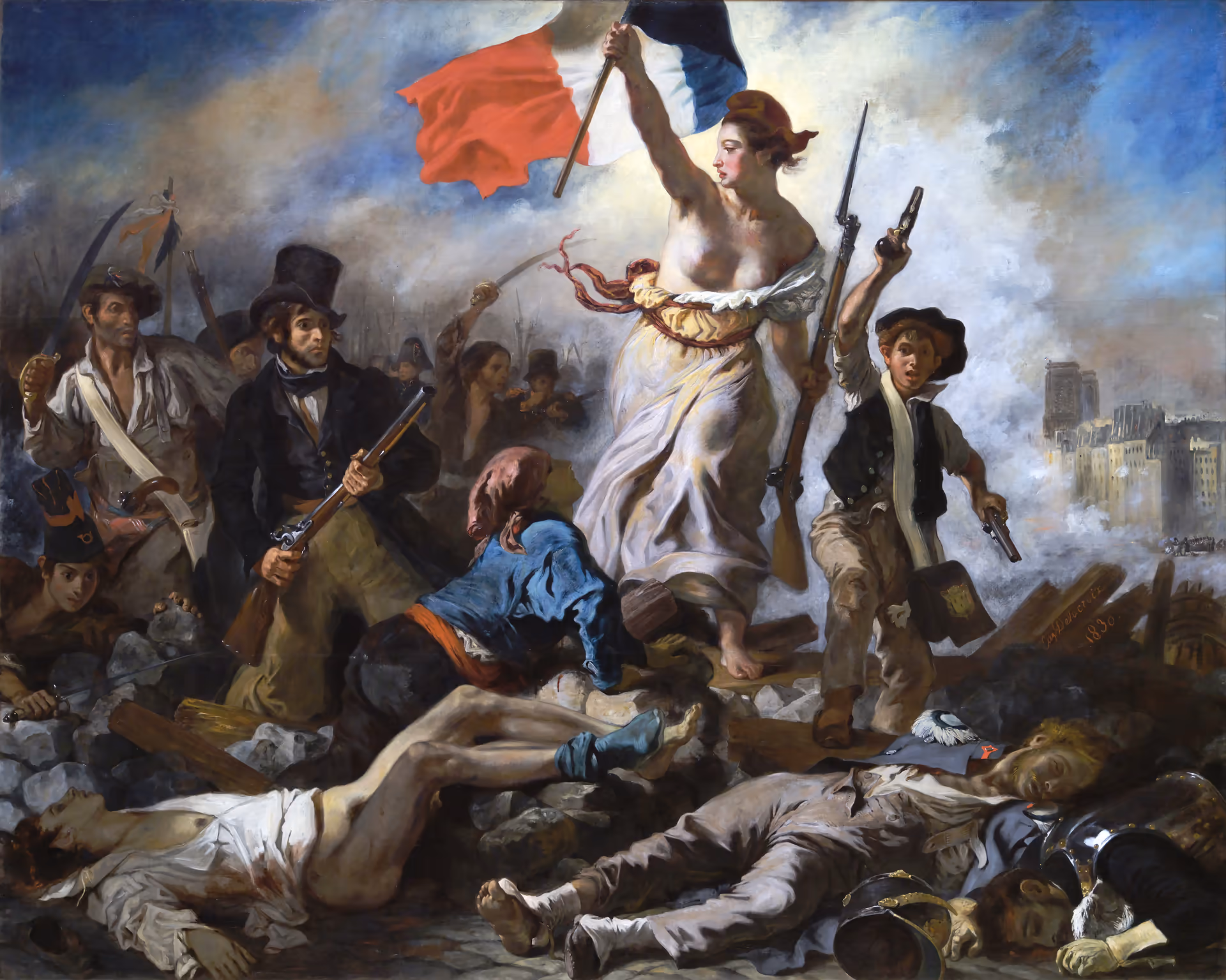 liberty leading the people by Delacroix