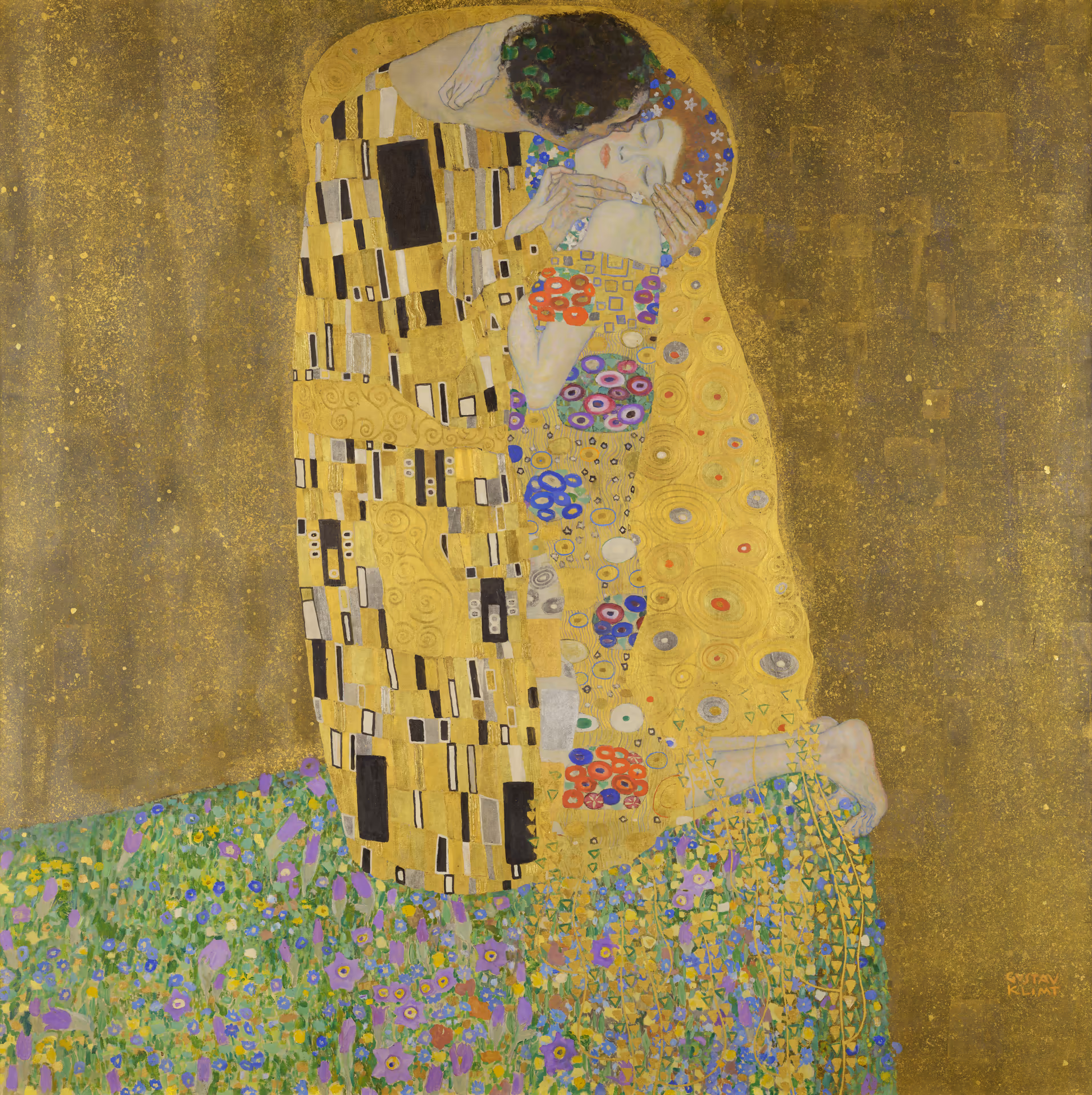 the kiss by klimt