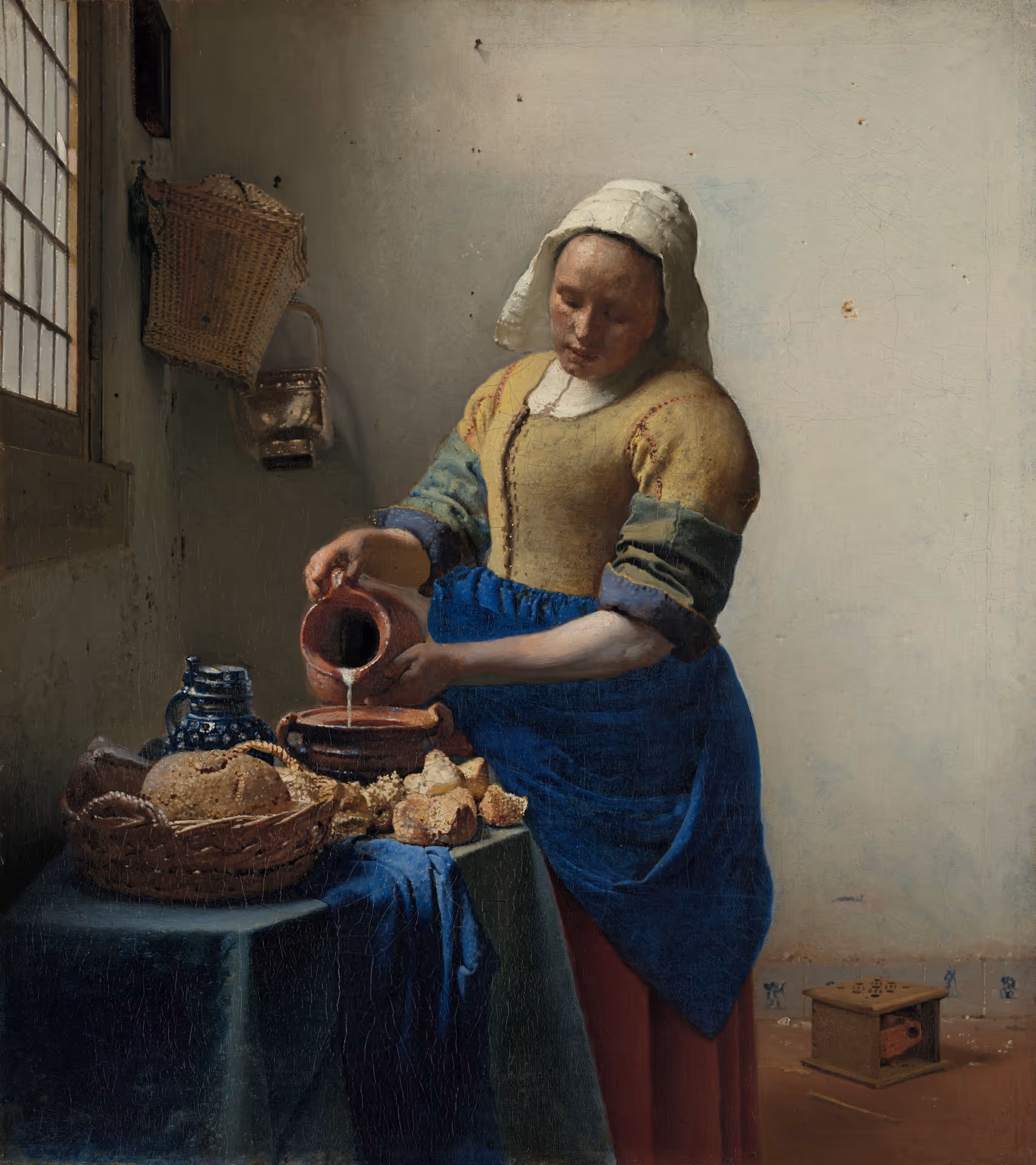 the milkmaid by vermeer